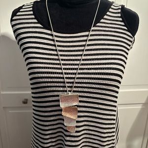 Max studio maxi knit striped dress